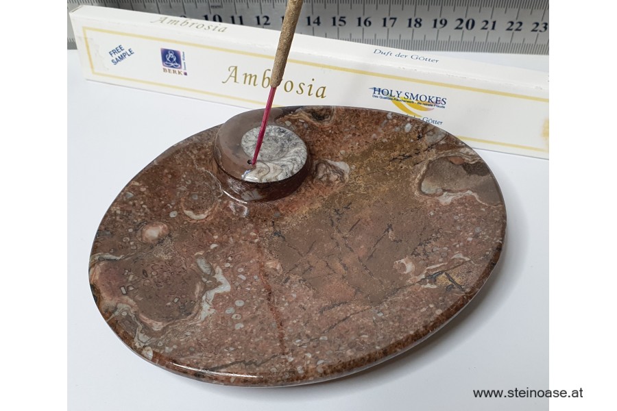 Räucherschale Fossilien 'oval'